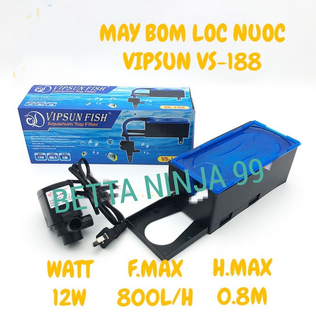 Vipsun VS Aquarium Trough Filter Pump 188 - 288 - 388 - 680 - 9800 - 10800 - VIEW CLASSIFICATION