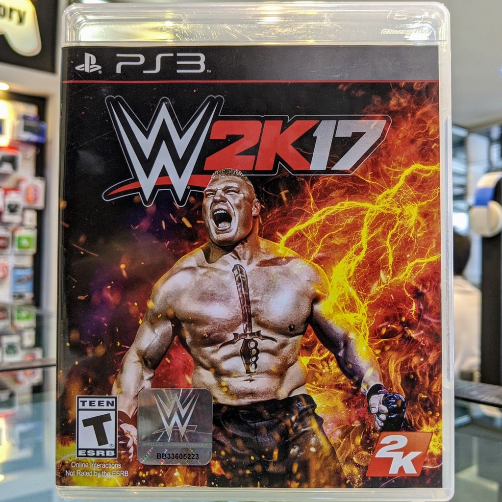 (ภาษาอังกฤษ) มือ2 WWE 2K17 แผ่นเกม PS3 แผ่นPS3 มือสอง (เล่น2คนได้ เกมมวยปล้ำ WWE2K17 WWE2017 WWE 201