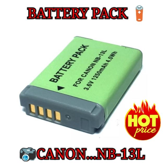 Battery NB-13L Replacement Battery For Canon PowerShot G5X, G7X MARK II,  G9X, SX620,SX720 HS,...,