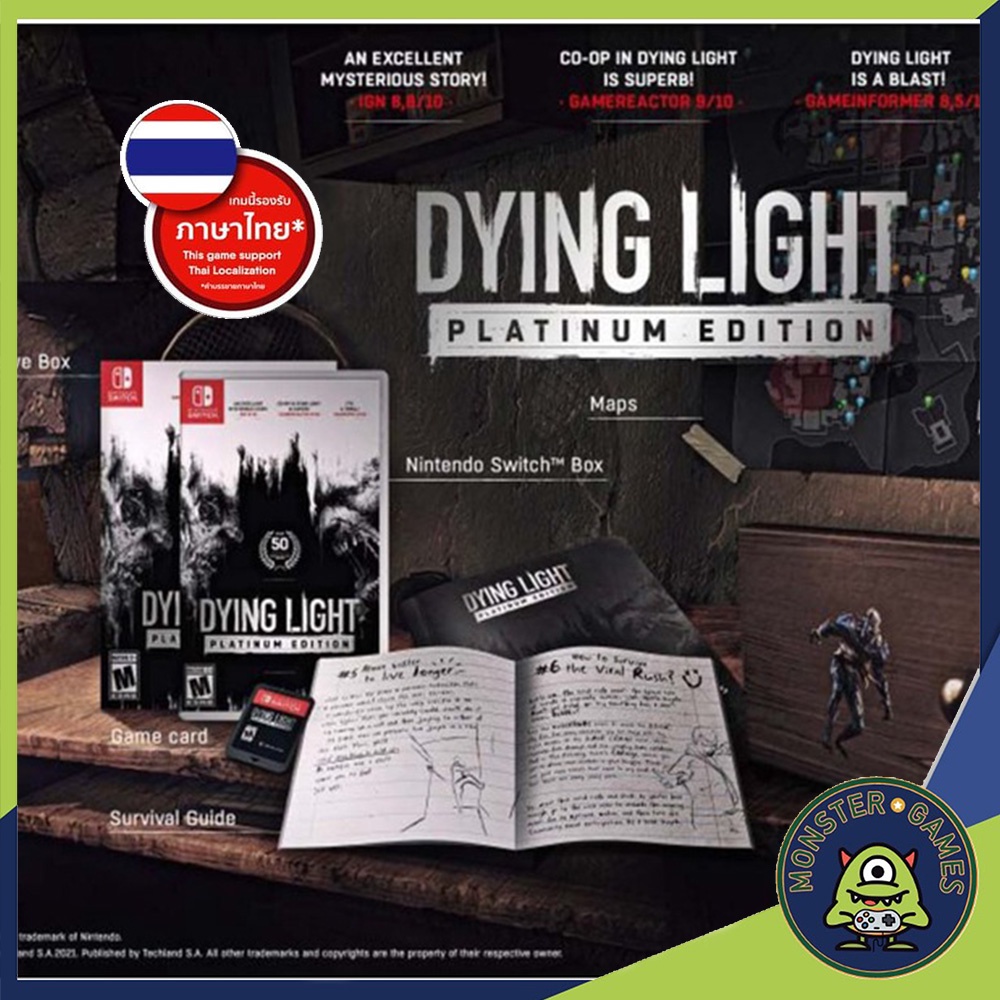 **มีซับไทย** Dying Light Platinum Edition Nintendo Switch Game แผ่นแท้มือ1!!!!! (Dying Light Switch)
