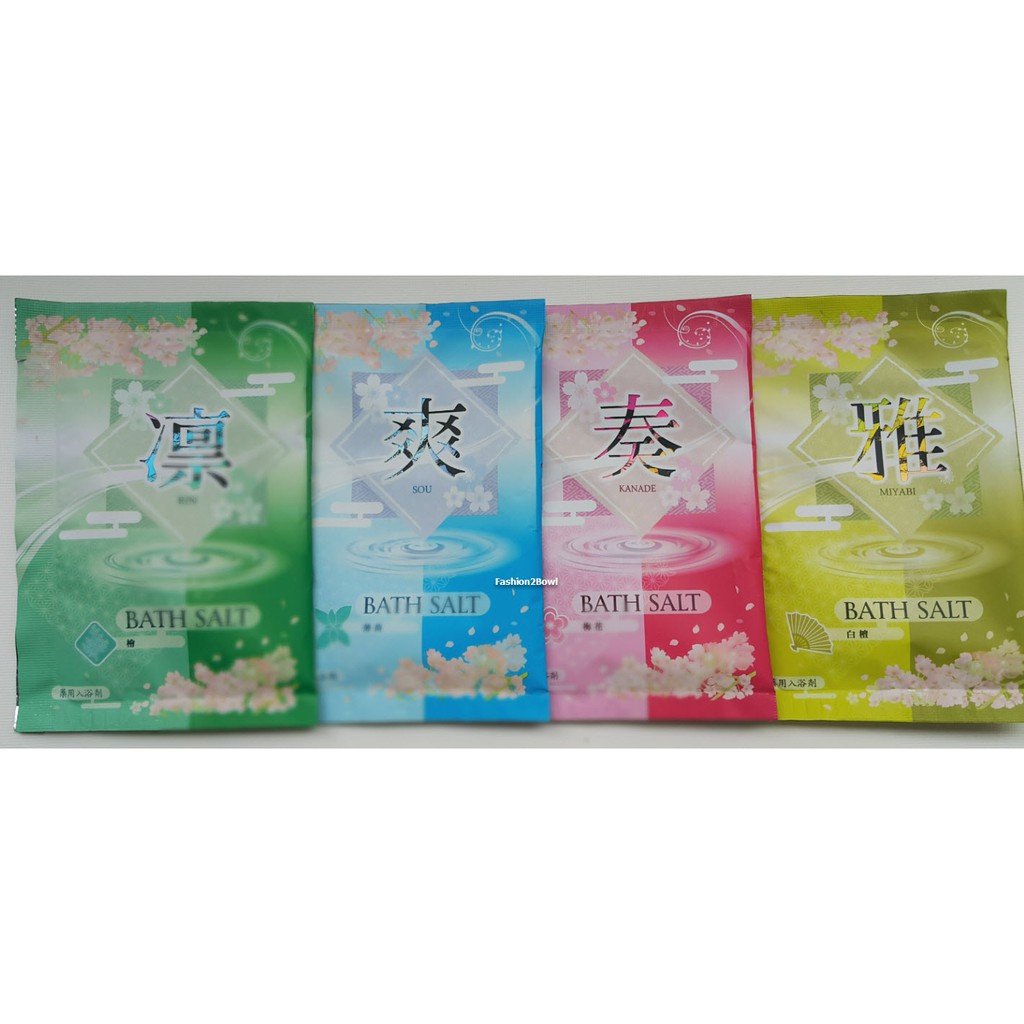 Japan bath salt ผงแร่อาบน้ำ เกลือขัดผิว จากญี่ปุ่น Made in Japan กลิ่น ...