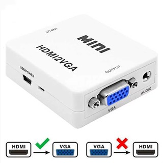 MINI HDMI TO VGA Adapter HDMI2VGA Converter Digital Analog HD 1080PสำหรับPCแล็ปท็อปแท็บเล็ตจอแสดงผลHDMI/VGA , VGA/HDMI