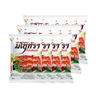 มโนห์รา ข้าวเกรียบกุ้งทอดกรอบ 15 กรัม (12 ห่อ) Manohra Crispy Shrimp Crackers 15 grams (12 packs)