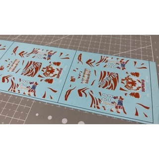 ดีคอล Superflo หมึกรองขาว ติดชิ้นงานได้ทุกสี ติดรถHot Wheels /Majorette 1:64 Decal water slide