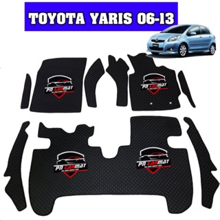 พรมปูพื้นรถยนต์ TOYOTA YARIS ปี2006-2013 แถมฟรีแผ่นกันสึกพลาสติกอย่างดีมูลค่า250-.บาท