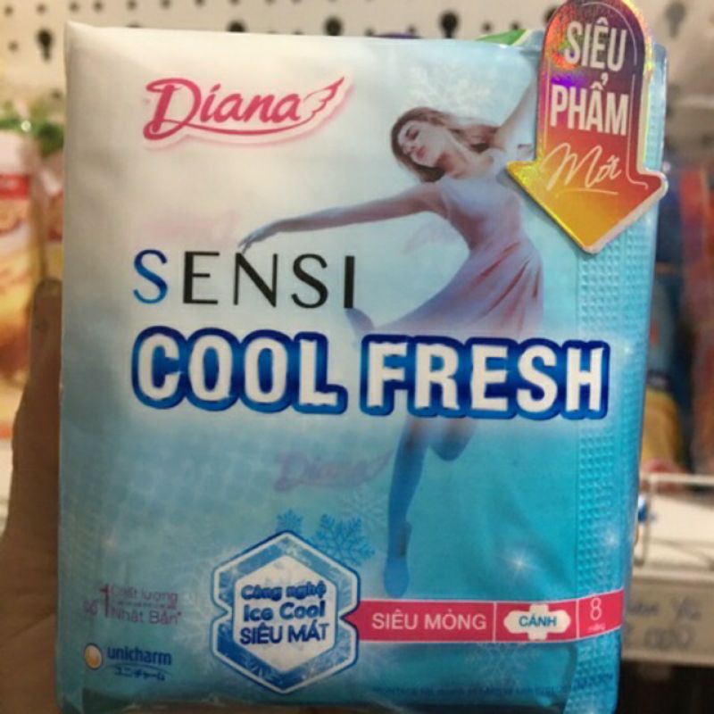 ผ ้ าอนามัย Diana sensi cool fresh ( ปีก )