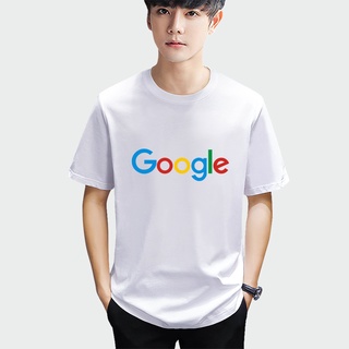 ราคา[Digital Print] เสื้อยืดแขนสั้น ผ้าฝ้าย พิมพ์ลาย Google ขนาดใหญ่ สําหรับผู้ชาย และผู้หญิง ไซซ์ S-6XL 2126AS-3XL