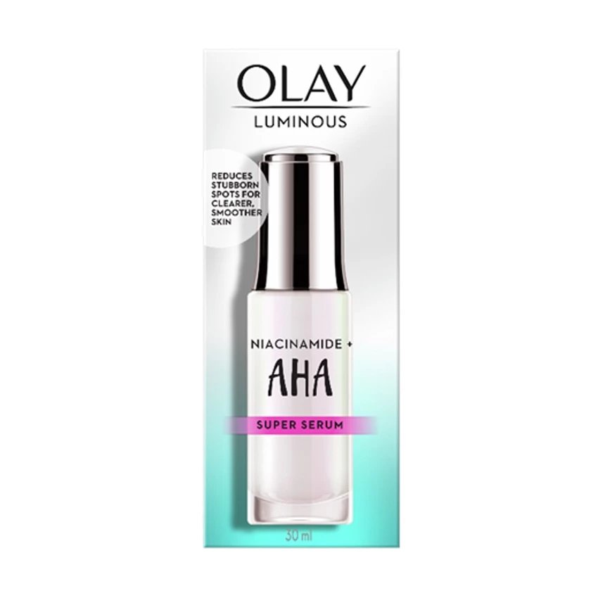 โอเลย์ ลูมินัส ไนอะซินาไมด์พลัส เอเฮชเอ ซุปเปอร์ เซรั่ม สกินแคร์ 30 มล. OLAY SUPER SERUM AHA 30 ML thumbnail 4