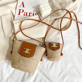 (Pre-oder) กระเป๋าสาน mini bag Ce-line กระเป๋าสะพายข้าง กระเป๋าแฟชั่นสไตล์เกาหลี กระเป๋าสะพายผู้หญิง