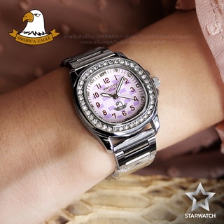 GRAND EAGLE นาฬิกาข้อมือผู้หญิง สายสแตนเลส รุ่น AE8036L – SILVER/PINK