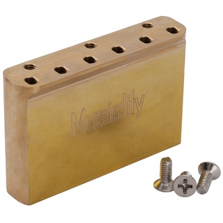 Musiclily บล็อกลูกคอทองเหลือง 54 มม. 42 มม. สําหรับ GOTOH 510 Series Tremolo Bridge