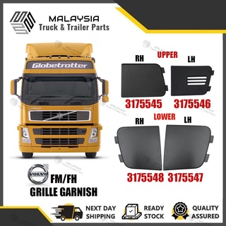 Volvo FM/FH V2 ตะแกรงหน้า "ด้านล่างและด้านบน" เคลือบเงาด้านข้าง