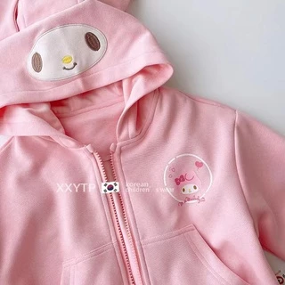 เสื้อกันหนาว ฮู้ดเด็ก ลายการ์ตูน มี 4 สี แขนยาว ด้านในผ้าสำลี แบบมีหมวก ผ้าเนื้อดี นุ่ม กันลม กันแดด กันหนาว สินค้าในไทย