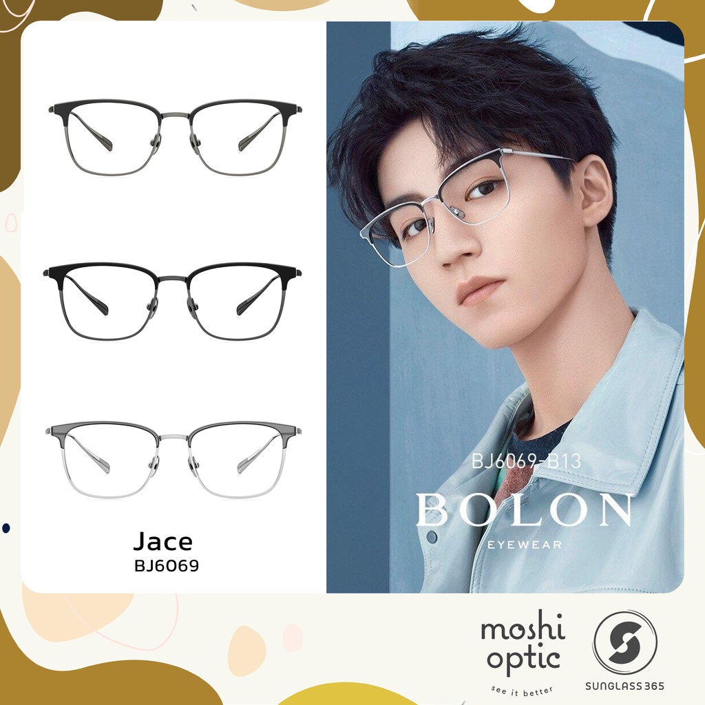 แว่นสายตา BOLON JACEC BJ6069 TITANIUM รุ่นใหม่ล่าสุด กรอบแว่นสายตา กรอบแว่น BOLON แท้ Moshi Optic