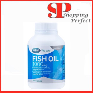 Mega We Care Fish Oil 1000 mg ผลิตภัณฑ์เสริมอาหารน้ำมันปลา 1000 mg ขนาด 100 เม็ด