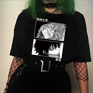 เสื้อยืดครอปเสื้อยืด ผ้าฝ้าย 100% พิมพ์ลายอนิเมะ Tomura Shigaraki Dabi My Hero Academia Boku No Hero Academia สไตล์ญี่ปุ