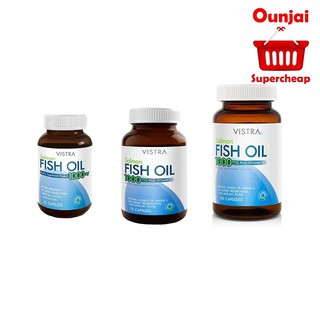 VISTRA Salmon Fish Oil 1000 MG วิสทร้า น้ำมันปลาแซลมอน ขนาดบรรจุ 45, 75, 100 เม็ด [[ทุกขนาด]]