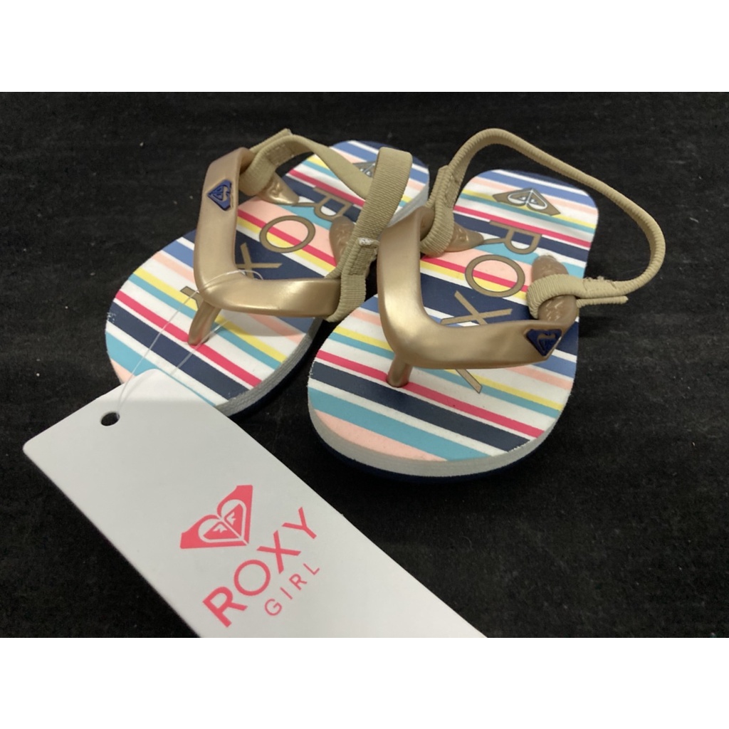Roxy kids sandals used รองเท้ามือสองสำหรับเด็กนำเข้าจากญี่ปุ่น1102A10