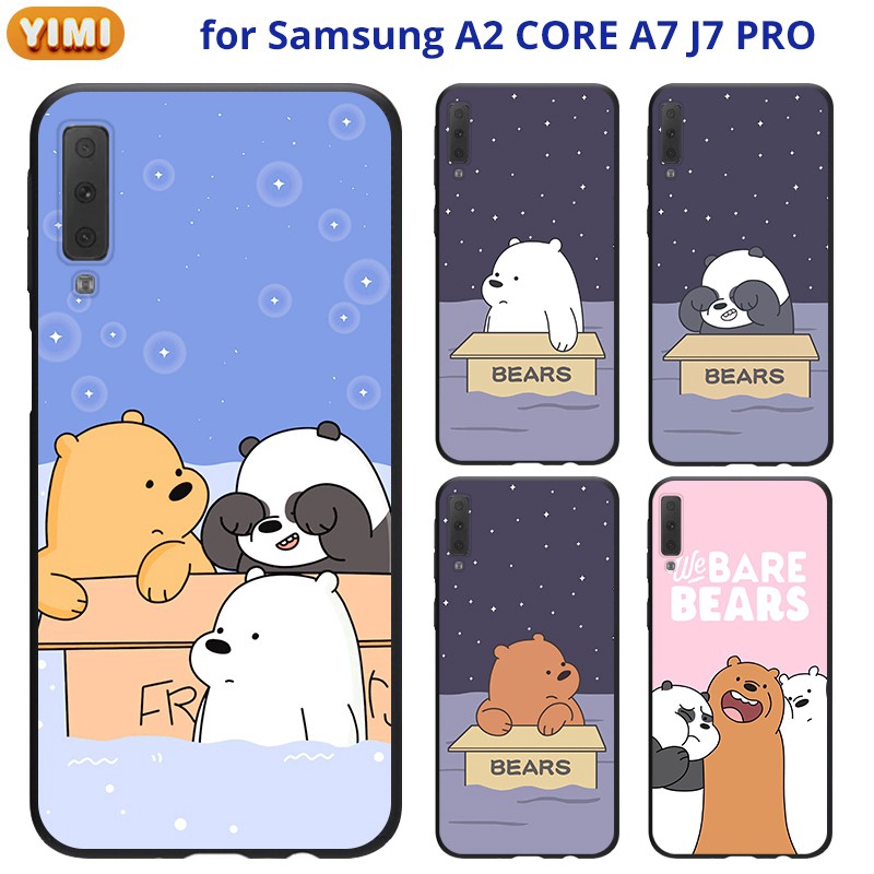 เคส SAMSUNG A04S A13 A23 A33 A53 A73 A03 A52s A52 A72 A12 M12 5G มือถือป้องกันรอย พิมพ์ลายการ์ตูนหมี สําหรับ