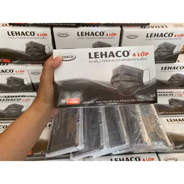 💗แมสคาร์บอน สีเทา​ Lehaco​ Famapro​ กรอง4ชั้น💗