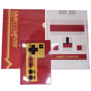 Set แฟ้ม 2 ขนาด (A4, A5) จาก Famicom เป็นลายที่ระลึก Famicom แบบย้อนยุค มี 3 แฟ้มในเซ็ต