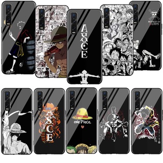 Sl35 เคสโทรศัพท์มือถือซิลิโคน TPU แบบนิ่ม ลายอนิเมะ One Piece Luffy สีดํา สําหรับ Realme 5 6 X2 Pro 5i 6i Q