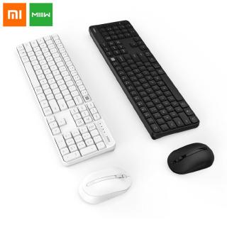 คีย์บอร์ดไร้สายXiaomi Rf 2 . 4 Ghz 104 Windows Pc Mac คีย์บอร์ด Usb สําหรับคอมพิวเตอร์