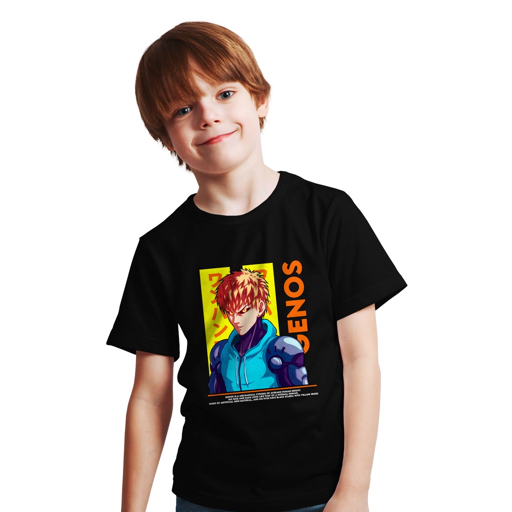 เสื้อยืด DISTRO ANIME สําหรับเด็ก HERO GENOS ONE PUNCH MAN