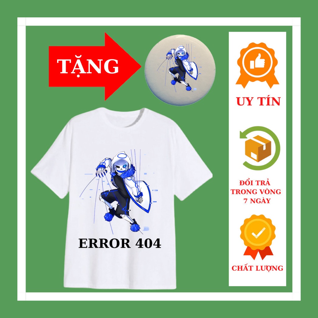 เสื้อยืดเด็กผู้ชาย เสื้อยืดเด็กผู้หญิง รุ่น Error 404 Sans ทุกขนาด ตั้งแต่ 10kg ถึง 90kg ตรา Error S
