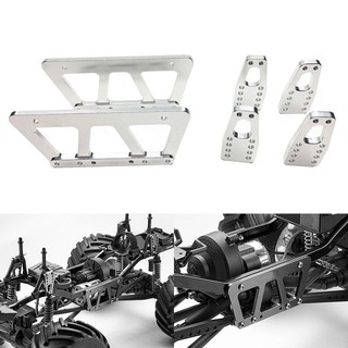 Alloy Chassis Lift Plate Set Kit for 1/10 RC Axial SCX10 Model Car Part Silver Black