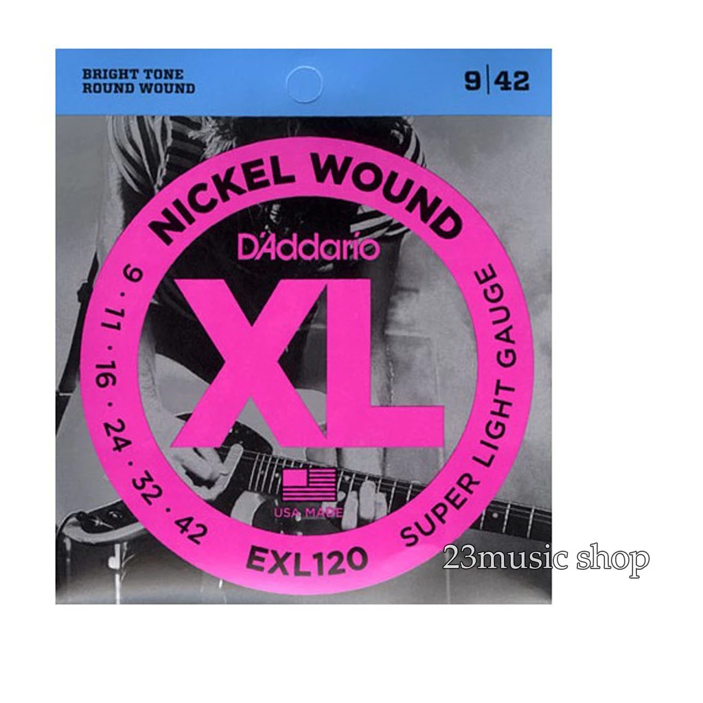 D'Addario สายกีตาร์ไฟฟ้า เบอร์ 9-42 ของแท้