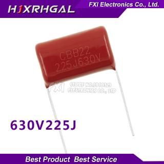 10PCS 630V225J Pitch 25MM 2.2UF 2200NF 225 630V CBB Polypropylene film capacitor new