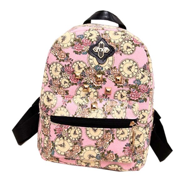 fbb301-กระเป๋าสะพายหลัง ลายนาฬิกา