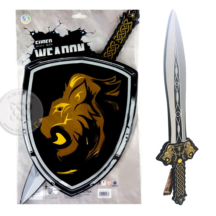 ดาบ-โล่ Sword Shield Lion (ผลิตจากวัสดุ EVA Foam)