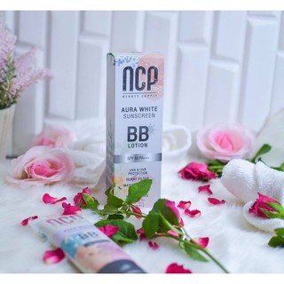 NCP Aura White Sunscreen BB Lotion Spf 50++++ 80g.