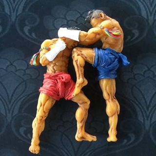 มวยไทย แม็กเน็ต Muay Thai fridge magnet แม่เหล็กติดตู้เย็น ตกแต่งบ้าน ของที่ระลึกไทย ท่าหักคอเอราวัณ