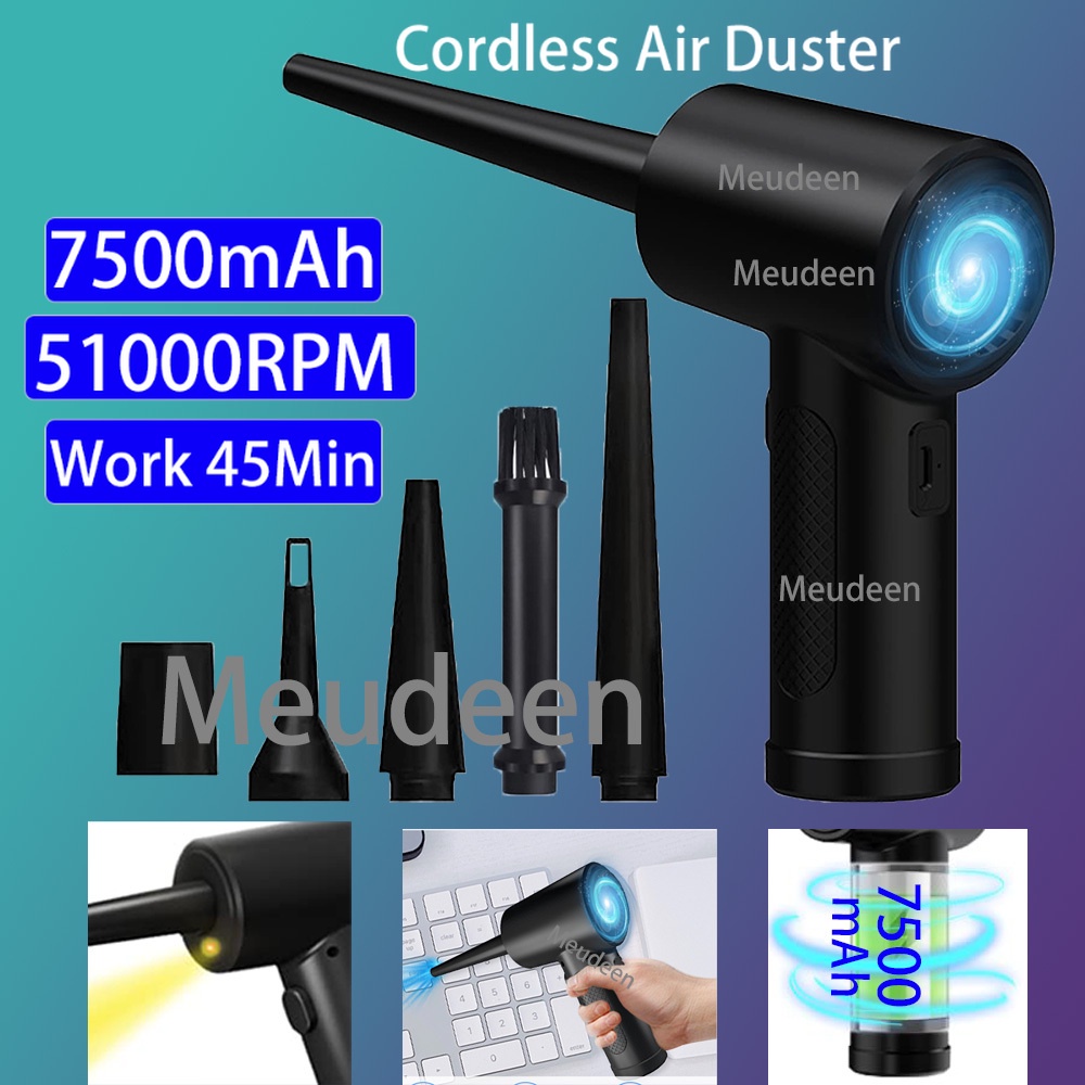 Cordless Air Duster Gun Replaces Compressed Air Cans for Computer PC Cleaner  Electric Air Blower Cordless Tool Laptop K