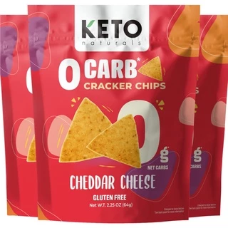 Keto crackers zerocarb no sugar(Cheddar Cheese)แครกเกอร์คีโต แครกเกอร์สุขภาพ ไม่มีคาร์บ รสเชดดาร์ชีส