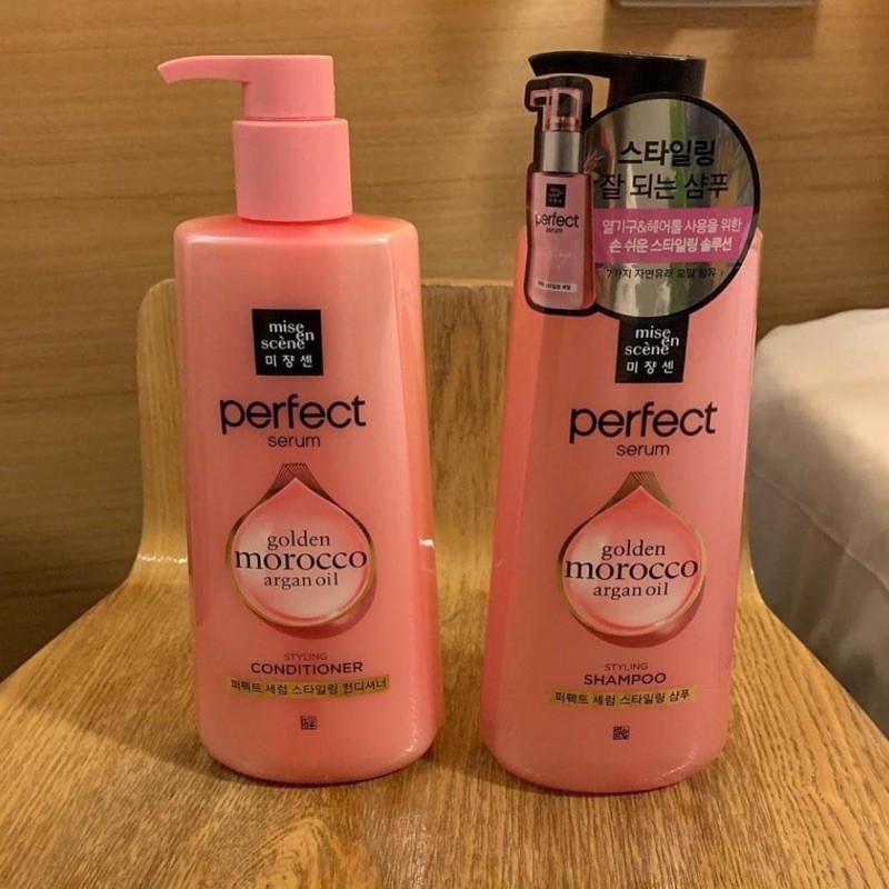 🌸พร้อมส่ง🌸 Mise en scene golden Morocco argen oil Perfect serum styling  ☘️