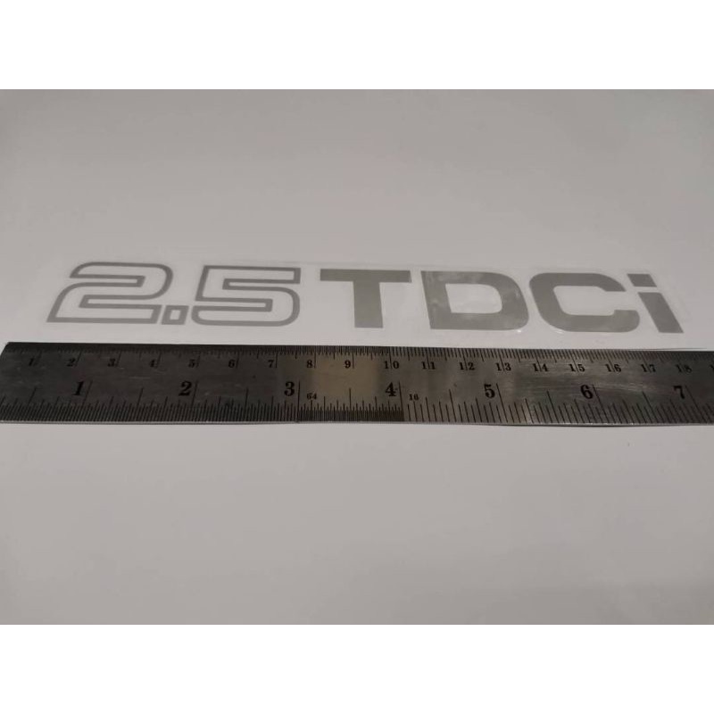 สติ๊กเกอร์แบบดั้งเดิม ติดท้ายรถ ฟอร์ด ford คำว่า 2.5 TDCi งานตัดคอม ติดรถ แต่งรถ sticker ราคา ถูกที่สุด ดีลบีเคเค แกลเลอรีภาพที่ 2