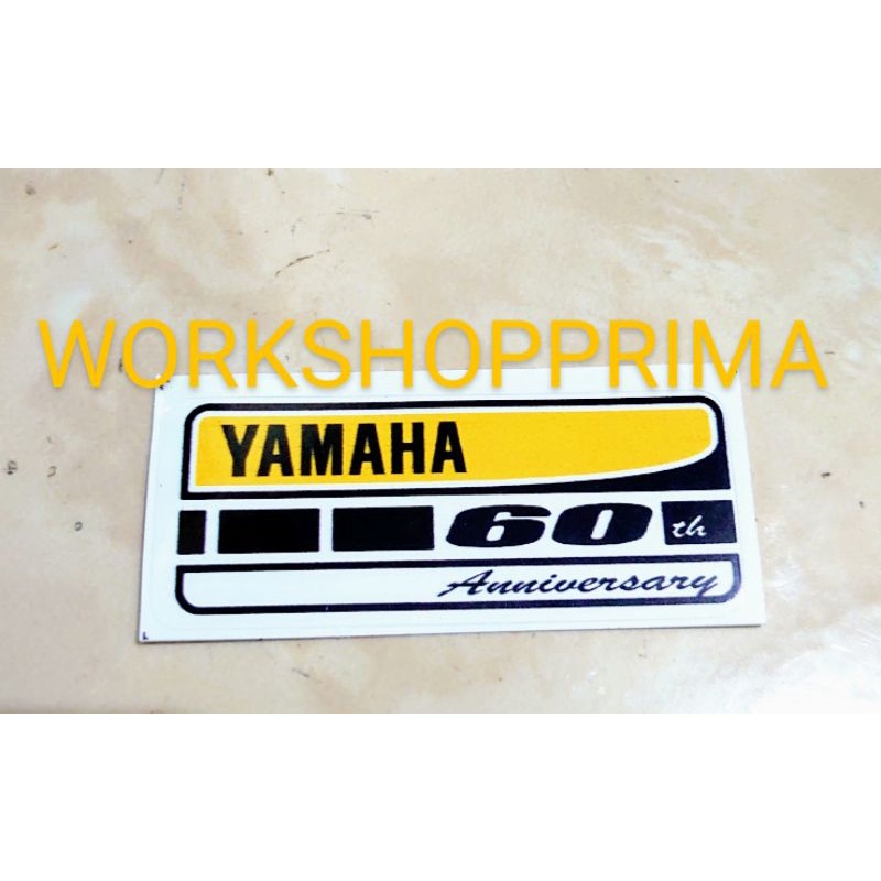 YAMAHA STICKER ANIV ANNIVERSARY LOGO STICKER 60TH 60 ปี