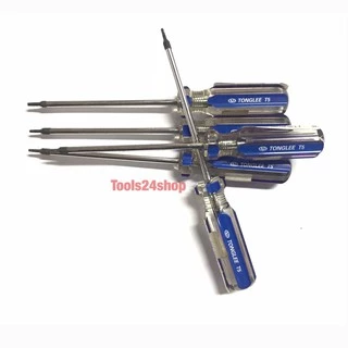 TONGLEE ไขควงท็อค TORX ไขควงดาว ไม่มีรู ขนาด T6,T7,T8,T9,T10,T15,T20,T25