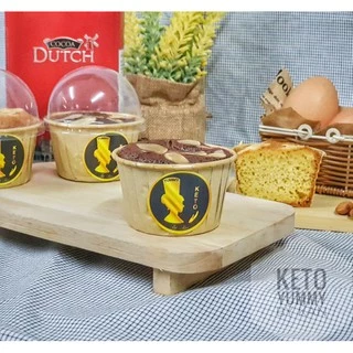 ขนมเค้กคีโตรสวานิลลา,โกโก้ นุ่มฟู KETO BUTTER CAKE เบาหวาน,เด็กแพ้กลูเตน ทานได้