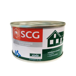 ท่อประปา ข้อต่อ ท่อน้ำ ท่อPVC น้ำยาประสานท่อ SCG-ใส 100กรัม SOLVENT CEMENT SCG 100G