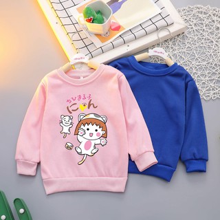 （ผ้าสำลี）เสื้อแจ็คเกตเด็กกันหนาว แขนยาวสำหรับเด็กหญิงและชาย งานพิมพ์ลายแฟชั่นเกาหลีและลายการ์ตูนน่ารักA-464