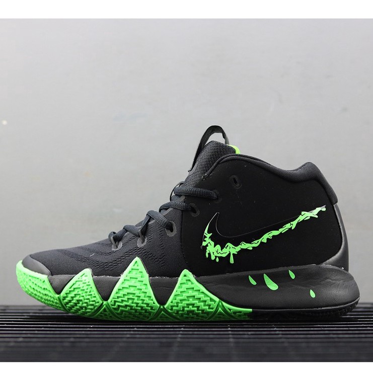 Nike Kyrie 4 Halloween Black/Rage Green running shoes | Shopee Thailand