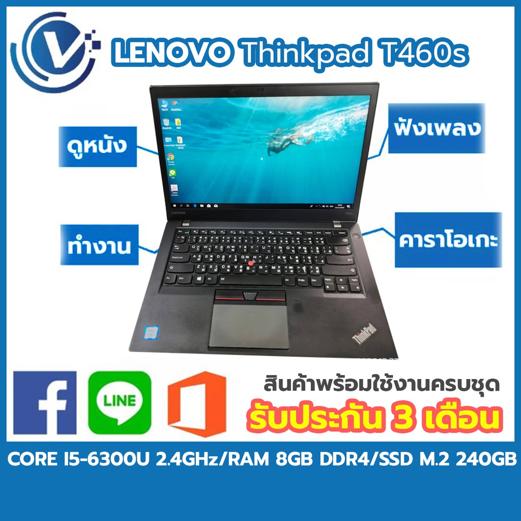 LENOVO โน๊ตบุ๊ค Thinkpad T460s