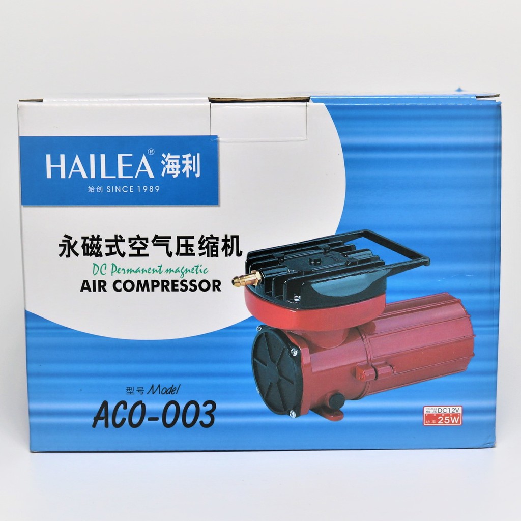 ปั๊มลมต่อแบตเตอรี่ (DC 12V) HAILEA ACO-006