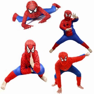 Superhero Spiderman Costume Suit Halloween Children Kids Cosplay Clothing