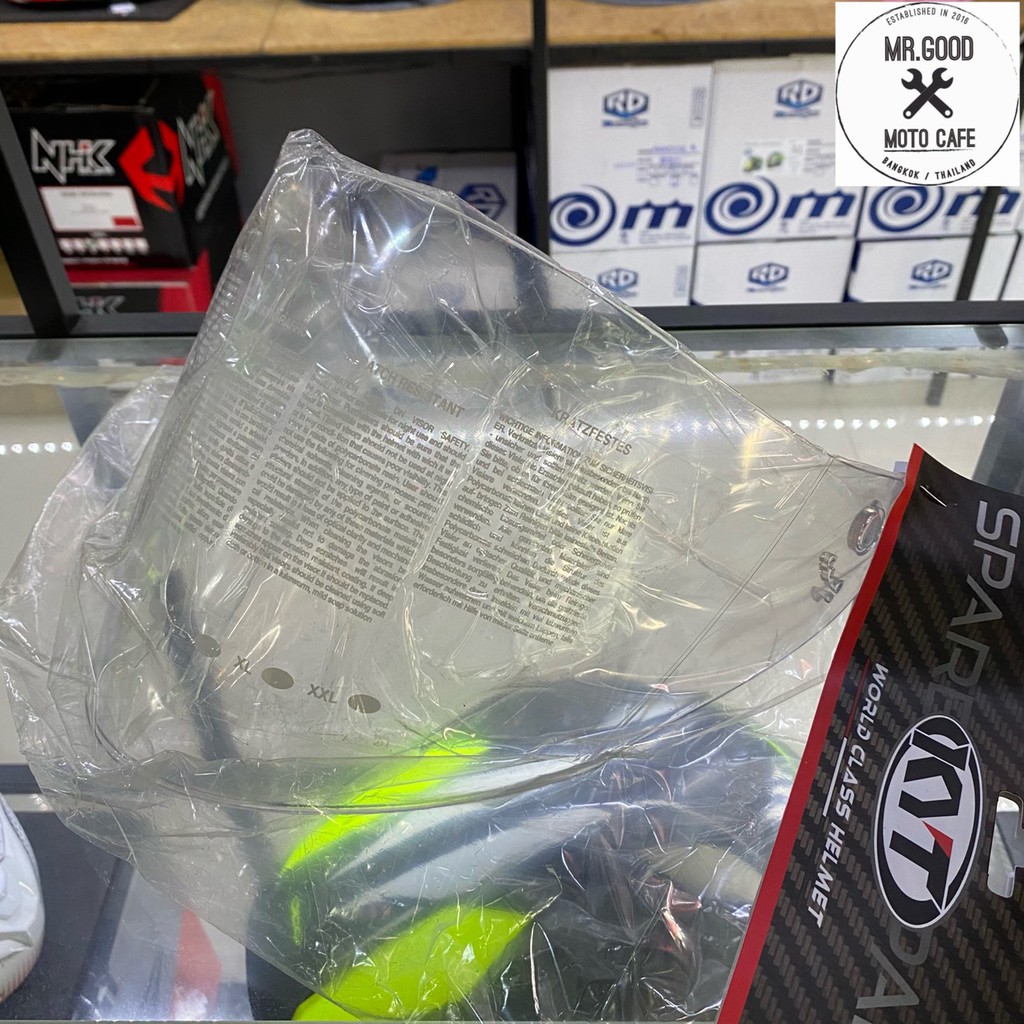 ชิวหมวกกันน็อค KYT ใส่รุ่น VENOM OPEN FACE สีใส